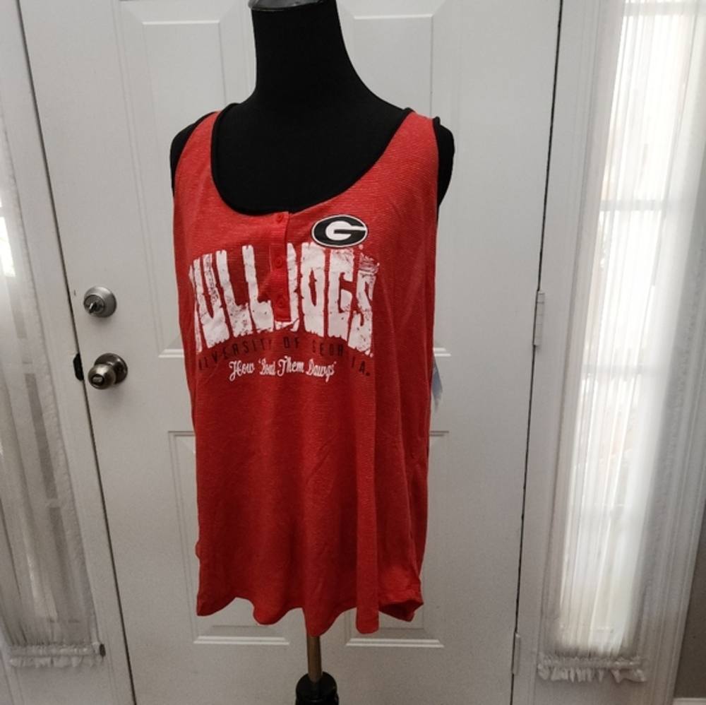 NWT Men's‎ GEORGIA BULLDOG Tank Top by Creative Apparel  Size 2XL